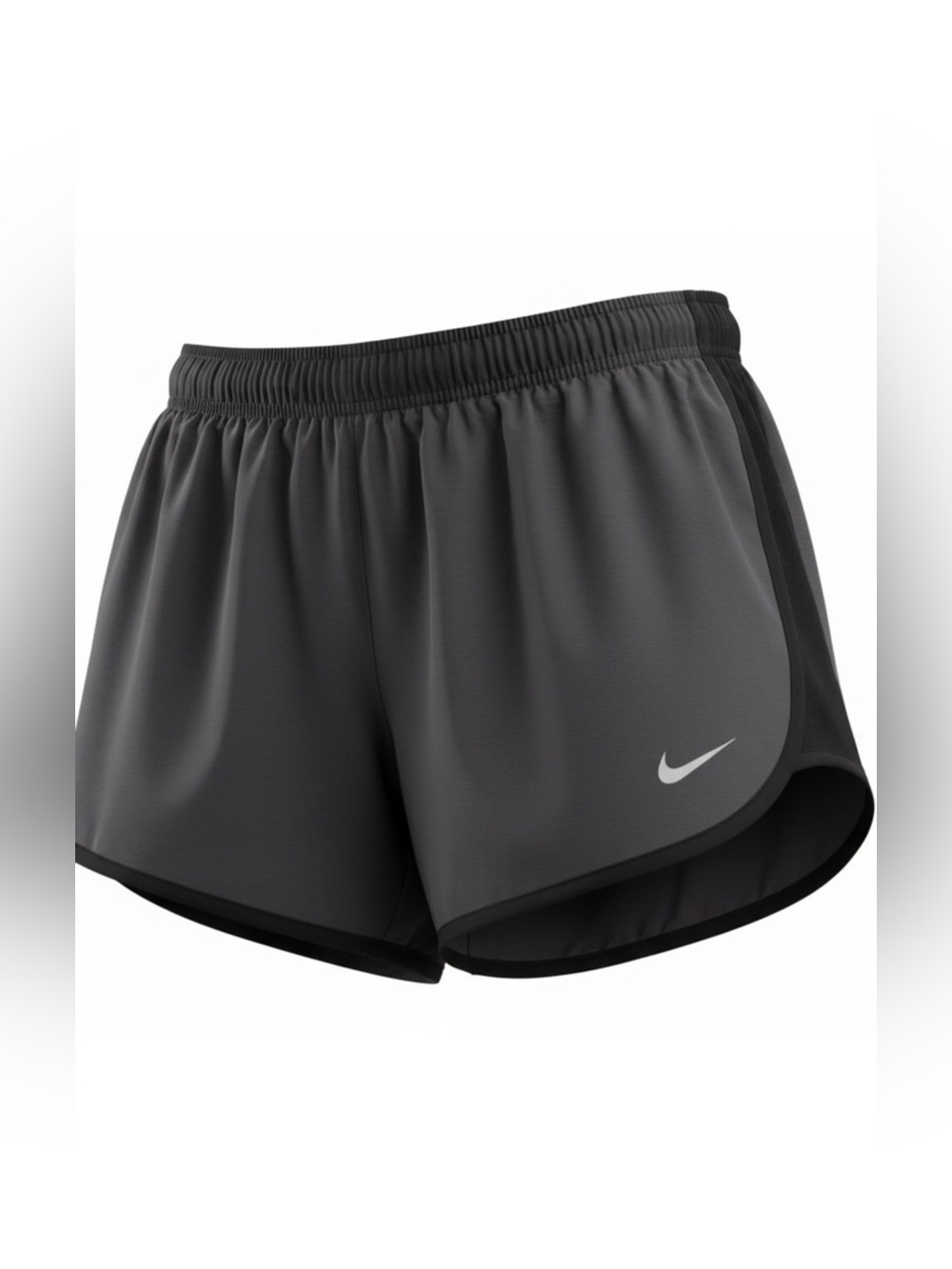 NIKE DRI-Fit Running Training Shorts Grey Black Women’s with Liner
